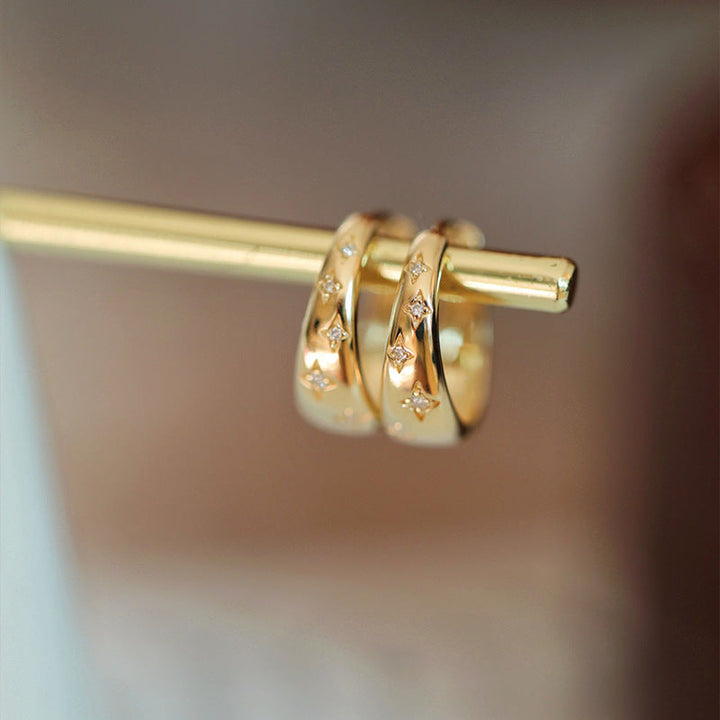 Prabangūs auksiniai ir sidabriniai auskarai